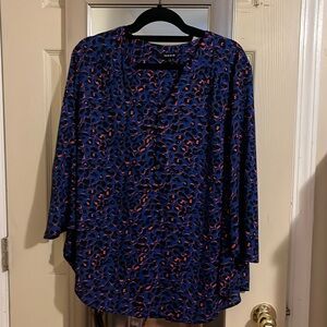 TORRID BLOUSE WITH EYE HOOK TOP FRONT CLOSURE SIZE 1X
